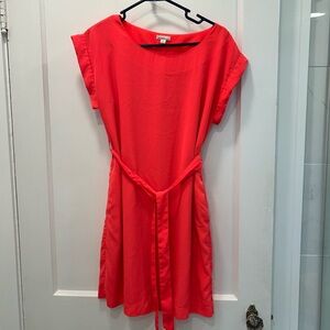 GAP Pink/coral Bateau Neck Dolman Sleeve Mini Dress